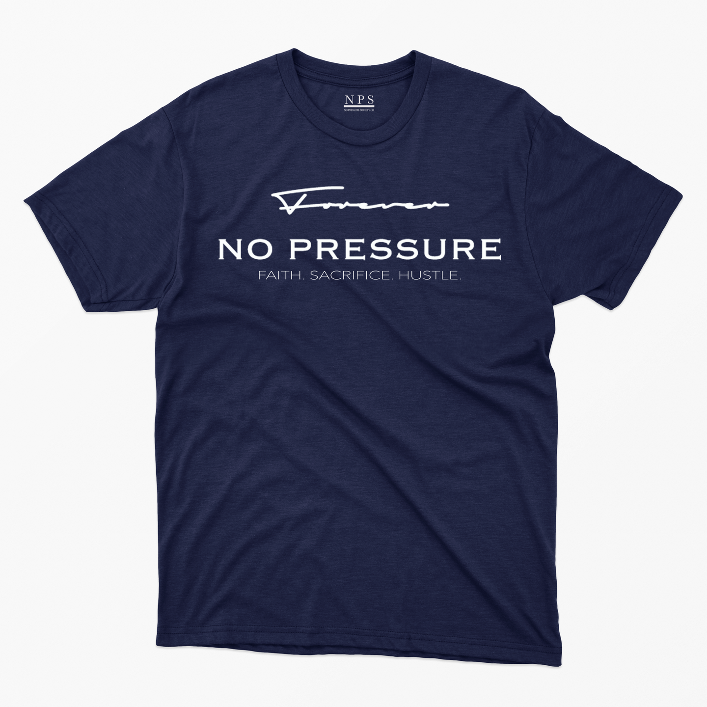 Faith.Sacrifice.Hustle Tee (Navy Blu)